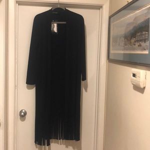 Como Jersey Duster with Fringe